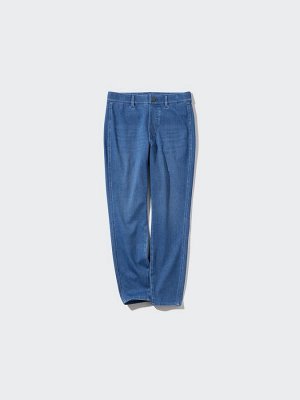UNIQLO - ультраэластичные укороченные джеггинсы со средней посадкой - 65 BLUE
