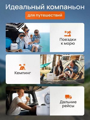 Мультиварка автомобильная, дорожная, 80 Вт, 12В