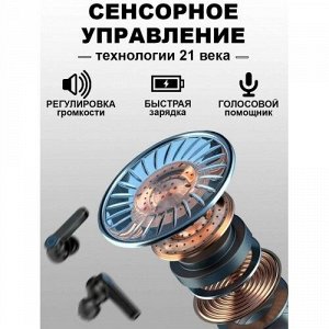 Беспроводные TWS наушники Bluetooth M19 с кейсом Power Bank