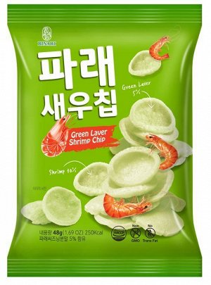 HUMANWELL Green Laver Shrimp Chip Чипсы креветочные 48 гр.