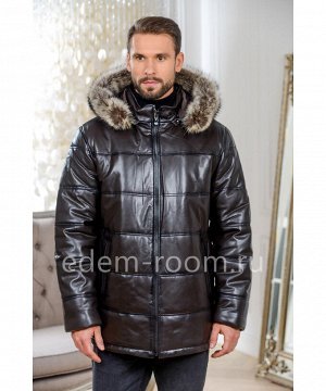 Мужская кожаная куртка для зимыАртикул: I-1855-2-80-K-EN
