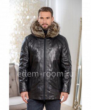 Мужская кожаная куртка для зимыАртикул: C-5370-2-80-CH-EN
