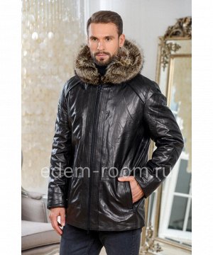 Мужская кожаная куртка для зимыАртикул: C-5370-2-80-CH-EN