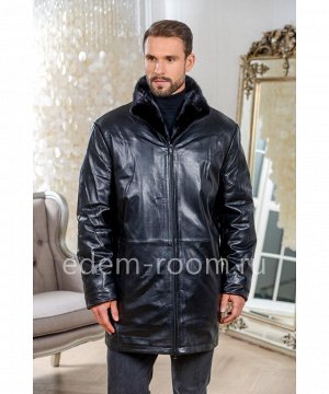 Кожаная куртка для зимы Артикул: I-98030-85-CH-N