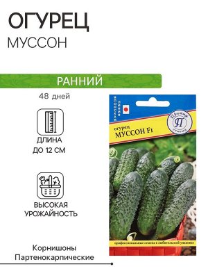 Семена Огурец "Муссон" F1, 5 шт