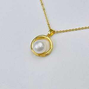 Комплект из Жемчуга (подвеска,пусеты)