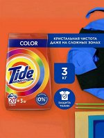 Tide Стиральный порошок Автомат для цветного Color 20 стирок 3 кг Тайд