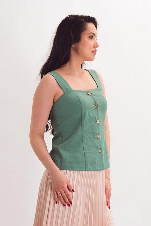 Топ 4026 Артикул: 097971
ТН ВЭД: 6206400000
Вид: Топ
Модель: 4026
Цвет: светло-зелёный
Ткань: плательная
Состав: вискоза 65%, полиэстер 30%, эластан 5%
Длина: 56-58 см
Фотомодель: Размер 44, р