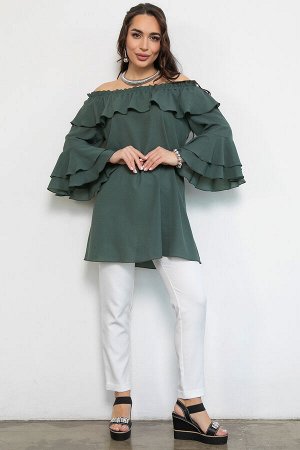 Туника Амалия (серо-зелёный)
