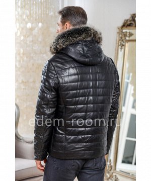 Теплая кожаная куртка для мужчинАртикул: C-51807-2-75-CH-EN
