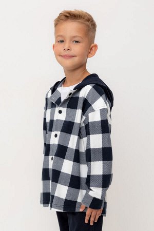 Рубашка(Весна-Лето)+boys (индиго, клетка виши к534)