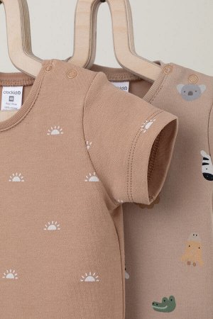 Набор полукомбинезон(Весна-Лето)+baby (зоопарк, маленькие солнышки)