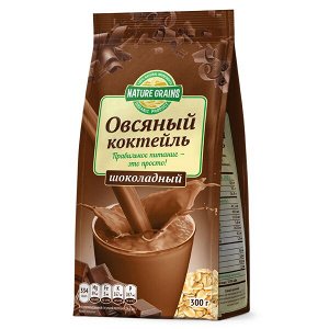 "Компас Здоровья" Коктейль овсяный шоколадный «NATURE GRAINS» .300г