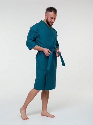 Халат вафельный / малахит