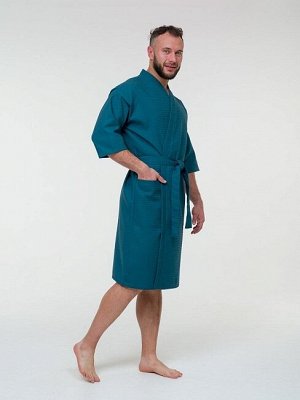 Халат вафельный / малахит