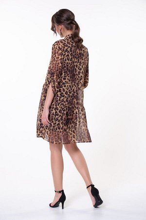 Платье Амина №4.Цвет:леопард