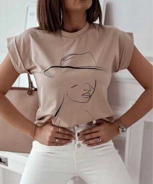 Футболка женская, код 4803964