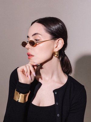 Очки солнцезащитные OneSun, uv 400, дужка 15.5 см, ширина 14.5 см, 3x5.5 см, коричневые