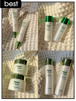 Набор для лица коллагеновый с экстрактом Нони Anjo Professional Skin Care 6 Set Noni Collagen, 210/210/40/40/100/100/30/30 мл