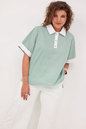 Блуза BegiModa 4126 шалфей