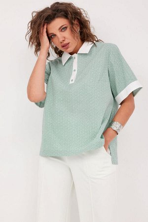 Блуза BegiModa 4126 шалфей