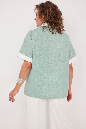 Блуза BegiModa 4126 шалфей