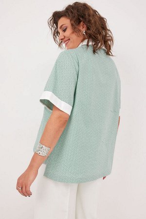 Блуза BegiModa 4126 шалфей