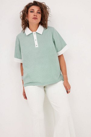 Блуза BegiModa 4126 шалфей