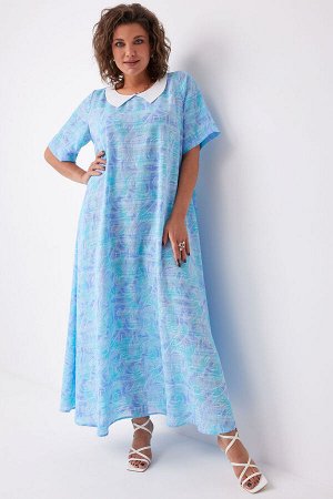 Платье BegiModa 1045 Голубой фиолет