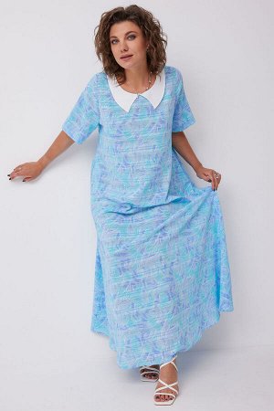 Платье BegiModa 1045 Голубой фиолет
