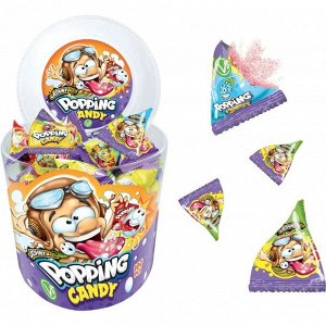 Взрывная карамель со вкусами клубника, яблоко, кола  или синяя малина Johny Bee Popping Candy / Джони Би Летчик 1ШТ 3 гр
