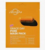 Тканевая маска, для очищения и сужения пор с кислотами, GRACEDAY, Ю.Корея, 27 г