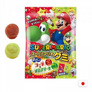 Nobel Super Mario Gummy Cola & Melon Soda 85g - Мармелад Супер Марио. Кола и дыня