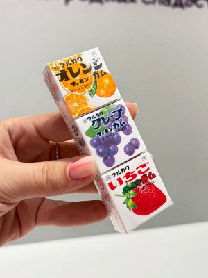 Японская жевательная резинка с 3мя вкусами Ассорти Marukawa 18 гр Японские сладости