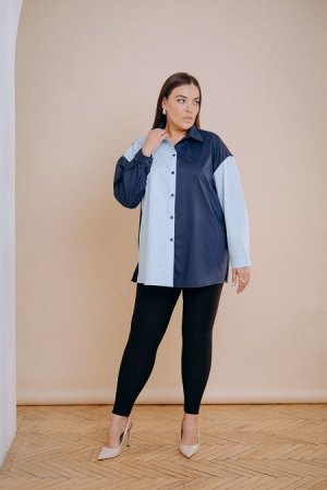 Рубашка Цвет:
темно-синий
Состав:
95%Хлопок 5%Эластан
Длина изделия:
79 см
Размер модели:
54
Рост модели:
171 см
Рубашка прямого силуэта из сорочечной ткани двух контрастных цветов. Горловина оформлен