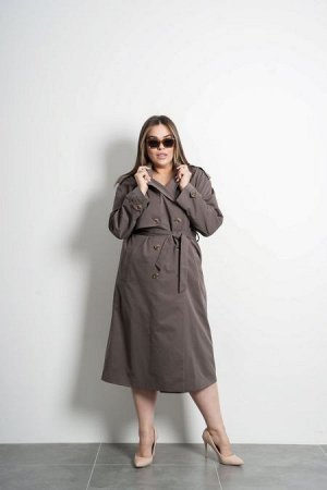 Тренч Цвет:
темно-коричневый
Состав:
85%ПЭ 15%Вискоза;
подкладка: 100% полиэстер
Длина изделия:
Размер модели:
54
Рост модели:
171 см
Стильный плащ свободного силуэта, из ткани с водоотталкивающими св