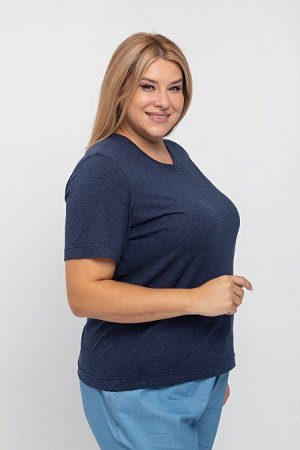 Футболка Цвет:
синий
Состав:
95%Вискоза 5%Эластан
Длина изделия:
65 см
Размер модели:
58
Рост модели:
175 см
Комфортная футболка приталенного силуэта из вискозного трикотажа.  Круглый вырез горловины 