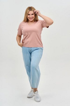 Футболка Цвет:
пудровый
Состав:
95%Хлопок 5%Эластан
Длина изделия:
65 см
Размер модели:
60
Рост модели:
175 см
Комфортная футболка приталенного силуэта из хлопкового трикотажа. V-образный вырез горлов