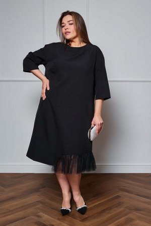 Платье Цвет:
угольный
Состав:
60%ПЭ 35%Вискоза 5%Эластан
Длина изделия:
109 см
Размер модели:
54
Рост модели:
171 см
Эффектное платье прямого силуэта. Горловина круглая, обтачная, без воротника, засте