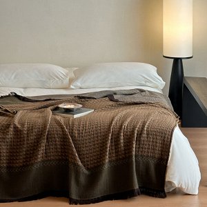 Хлопковый плед для спальни