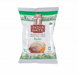 INDIA GATE Еxotic indian basmati white rice Индийский белый рис Басмати экзотик 1кг