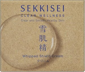 KOSE Sekkisei Clear Wellness Whipped Shield Cream - увлажняющий защитный крем с эффектом "взбитого мусса"