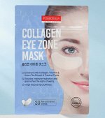 Патчи, для кожи вокруг глаз с Коллагеном 30шт/Collagen eye zone mask, Purederm, Ю.Корея, 25 г