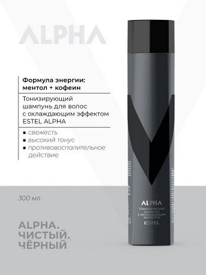 ESTEL PROFESSIONAL Подарочный набор профессиональной уходовой косметики для мужчин ALPHA сила: шампунь для волос + гель для душа + дезодорант для тела, 300+250+100 мл