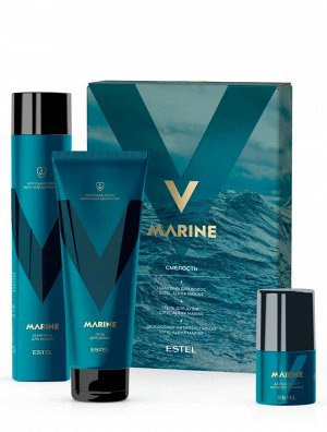 ESTEL PROFESSIONAL Подарочный набор ALPHA MARINE "Смелость" для мужчин (Шампунь 300 мл + гель д/душа 250 мл + дезодорант 50 мл)