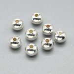 Бусина из серебра шарик 6мм, отверстие 1,6мм