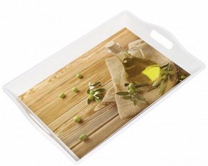 Поднос 47,5*32*5,7см [ОЛИВКИ] пластик
