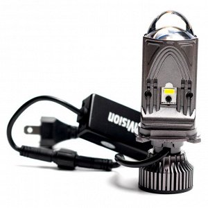 Лампа светодиодная HiVision LED L1 H4, (P43t, T16), 12В, 45/45Вт (соответствует 60/55Вт), 6000К, комплект 2 шт, (для фар с гладким стеклом и без торцевого колпачка) арт. Л0481