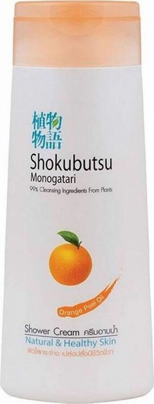 Крем для душа Shokubutsu 200 мл.  Масло цедры апельсина