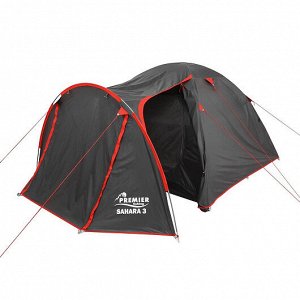 Палатка SAHARA-3 (PR S-3-GR) Premier Fishing [(110+210)×210×135см, polyester 190T, PU 2000 мм, 5,15 кг]